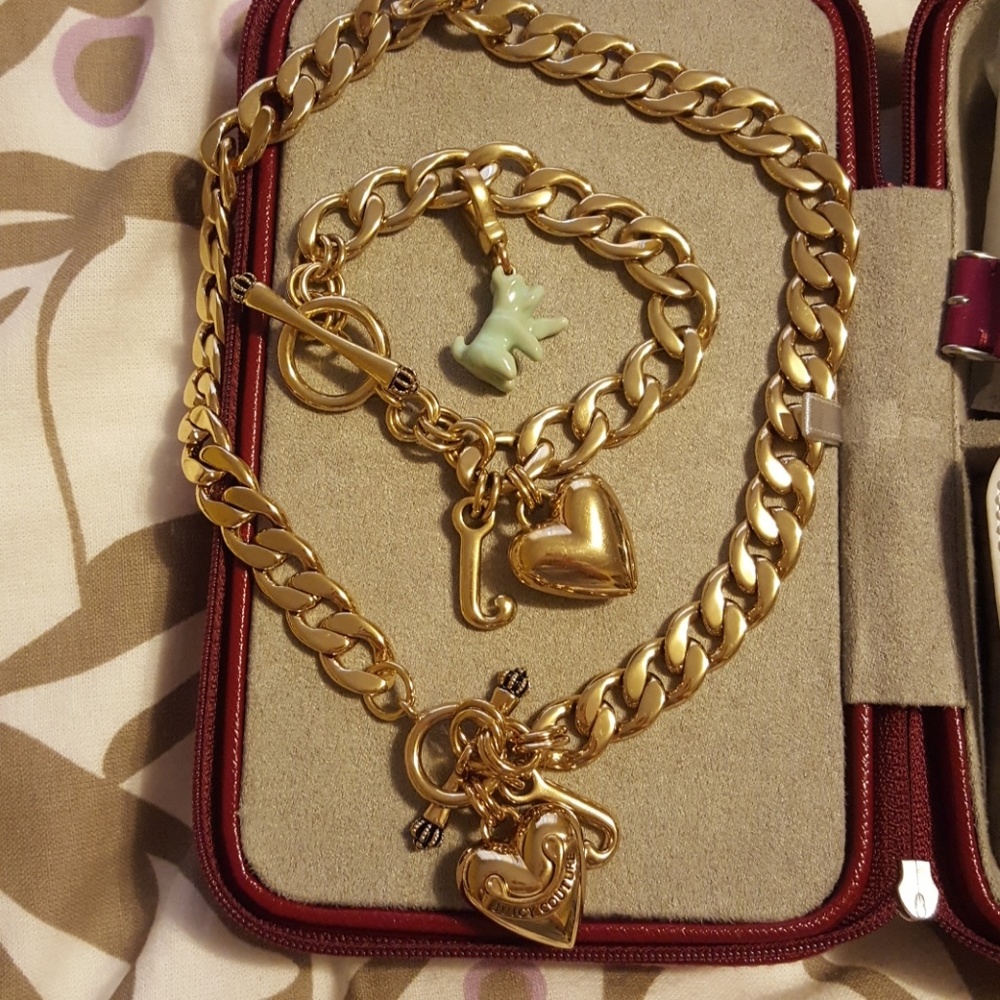 Juicy Couture necklace and Bracelet